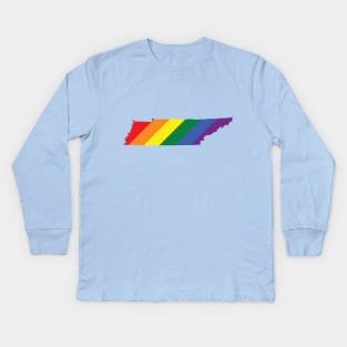 Tennessee state (LGBT) pride Kids Long Sleeve T-Shirt